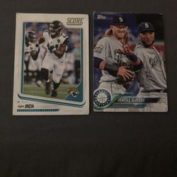 Myles Jack Jaguars Card And Seattle Slayers Double Dare You Card
