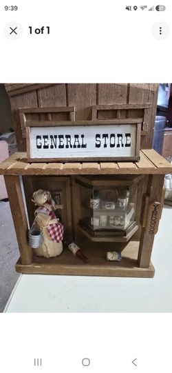 Wooden General Store Miniature Diorama