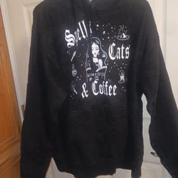 Spells Cats An Coffee Hoodie 2X
