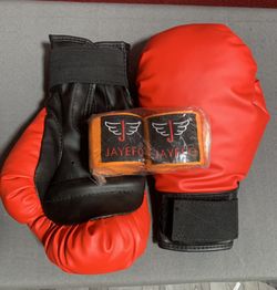 fighting gloves with wraps