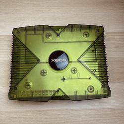 Xbox Crystal Green Console + Controller - Headed Excellent Condition - ORIGINAL
