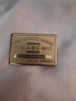 Bowling Belt Buckle Award