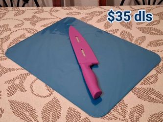 Tupperware tabla con cuchillo