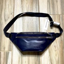 Calvin Klein Genuine Leather Belt Bag NWT