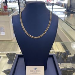 Chain Cubanlink 10k Solid 8 Mm By 19 Inch 