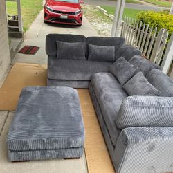 3 Pc Sectional Couch 