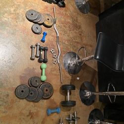 Free Weights and Dumbbells 60 Cents A Pound OBO
