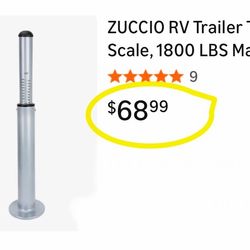 RV Trailer Tongue Weight Scale, 1800 LBS Max Capacity Heavy Duty Hitch Weight Scale, Anti-Sway Weight Distribution Scale for Travel Trailers, RV Campe