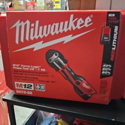 Milwaukee
M12 12-Volt Lithium-Ion Force Logic Cordless Press Tool Kit (3 Jaws Included) with Two 1.5 Ah Battery and Hard Case