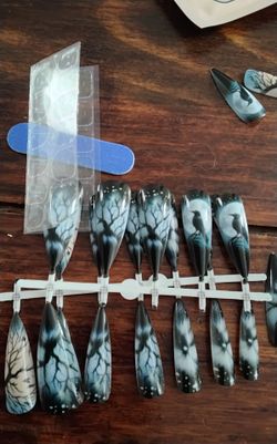 Gothic Raven Press-On Nail Set
