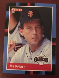 1988 Donruss Baseball Card #655. Joe Price
