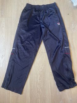 Navy Fila Straight Track Pants