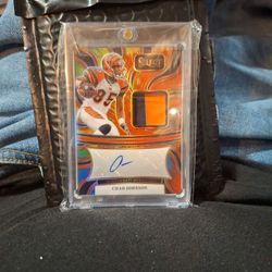 2024 Panini Select - Signature Memorabilia Insert (Tye Die Prizm Serial# 11/25)*Chad Johnson* Patch/Auto 