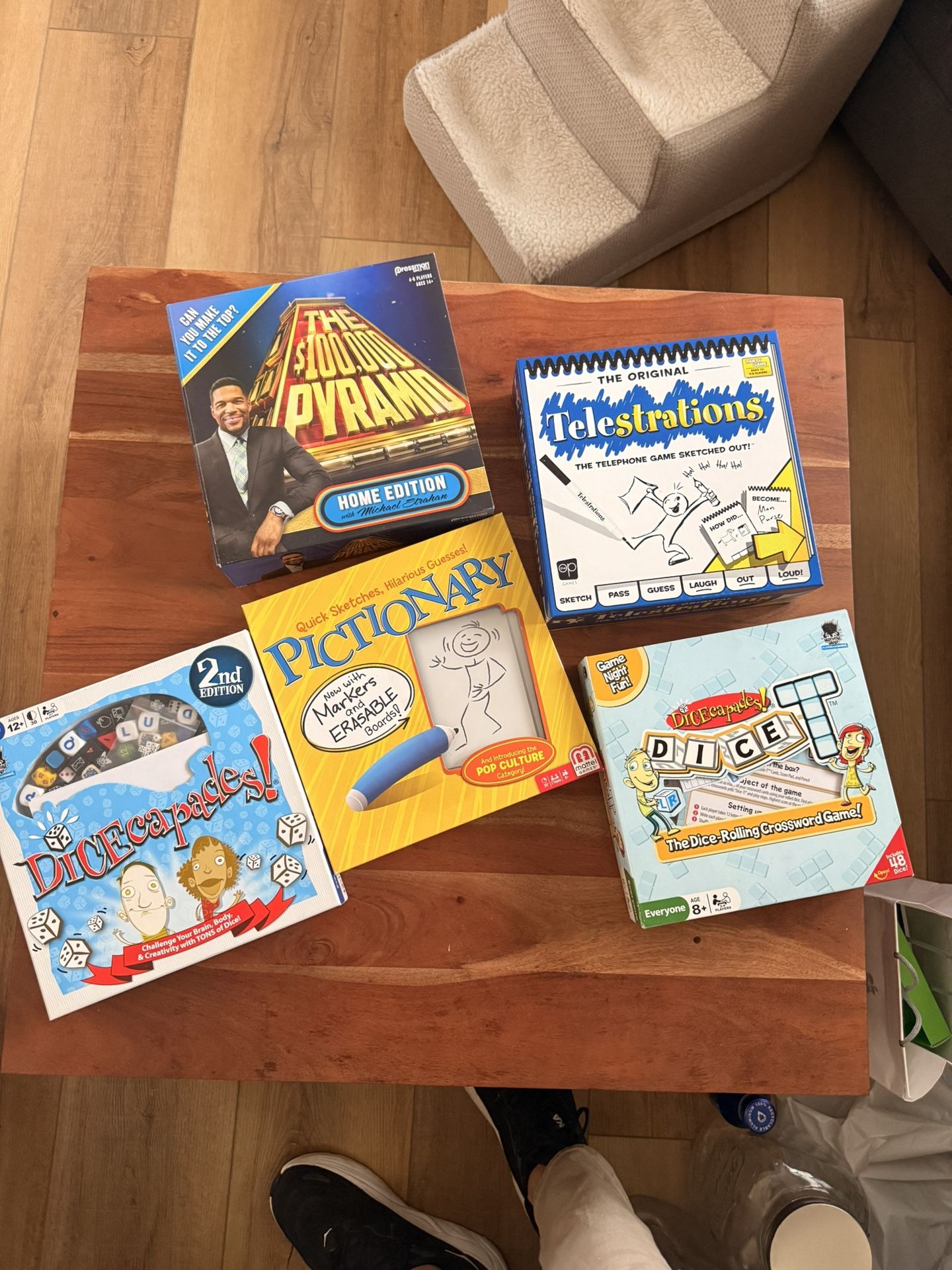Family Game Night Bundle (Telestrations, Pictionary, & More) - Set of 5