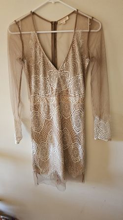 Lace & Mesh Evening Dress (S)