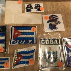 Cuba Flag Stickers