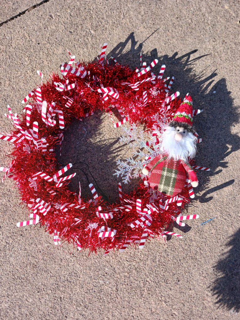 Santa Clause Christmas Wreath 