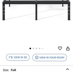 18 Inch Metal Bed Frame for Full Size mattress $45 OBO