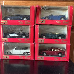 6 Maisto Diecast Trophy Cars