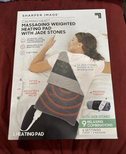 Sharper Image Heated Body Massager 4 lb Weighted 16 Jad stone 9 combo bulk pack