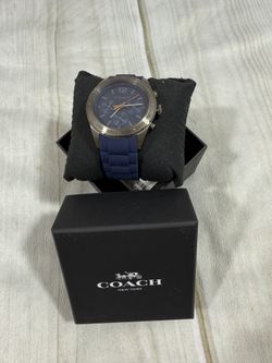 Coach Mens Chronograph Sullivan Sport Silicon Band Watch