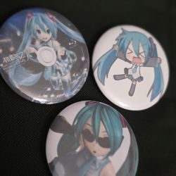 Hand made button pins