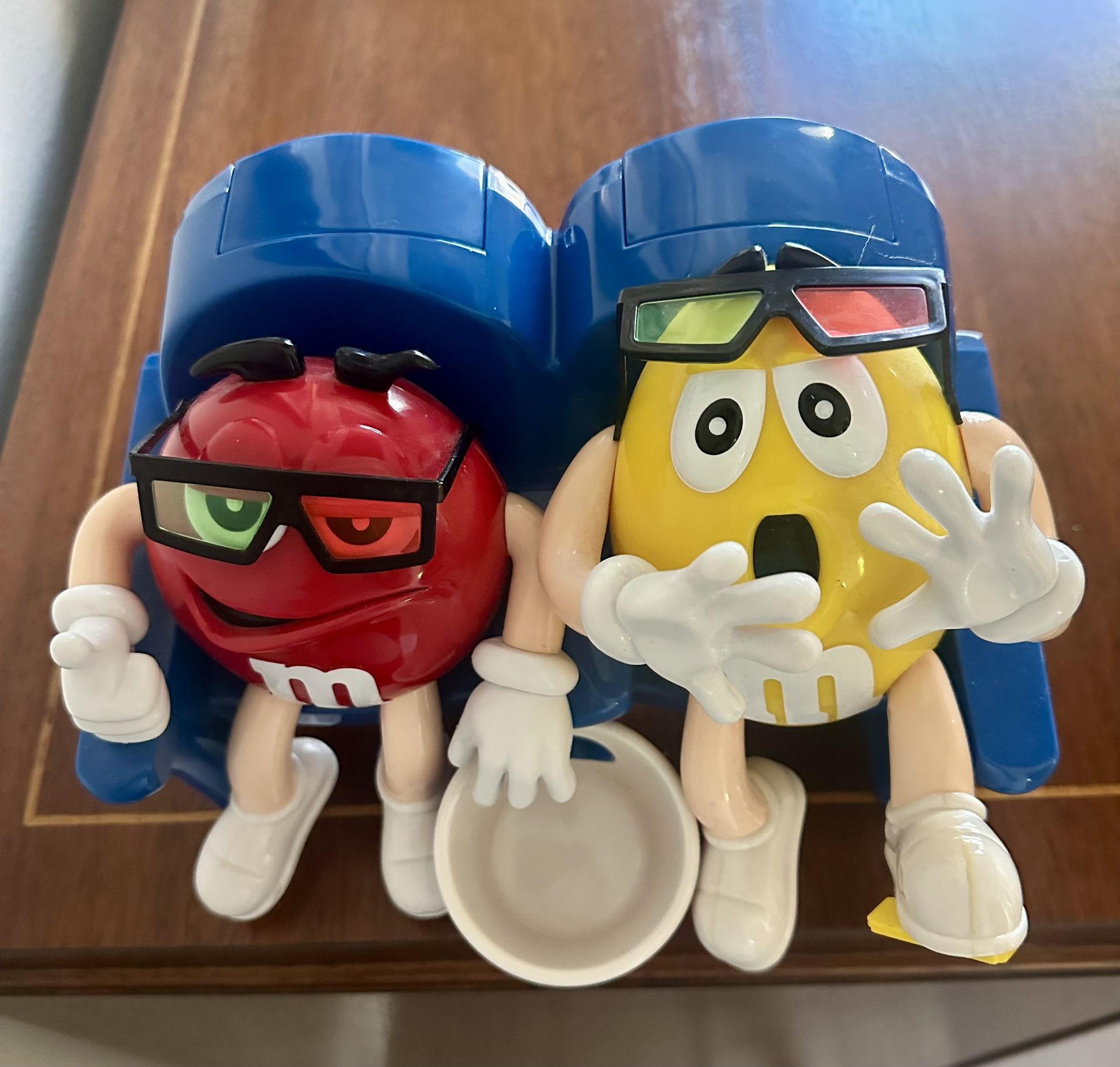 M&M’s “At The Movies With 3D Glasses” Collectable Candy Dispenser