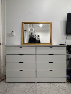 White 8 Drawer Dresser