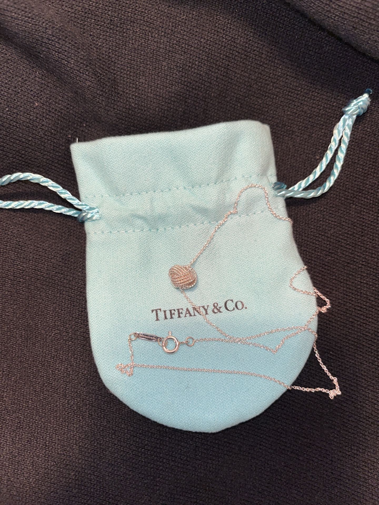 Tiffany & Co. Knot Pendant Necklace