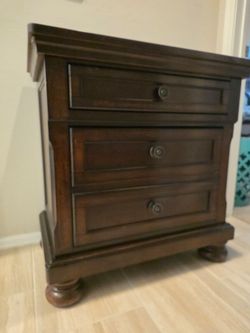 Nightstand solid wood