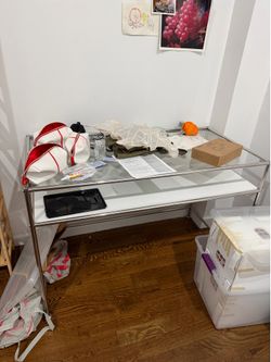 glass desk 47.2 inch