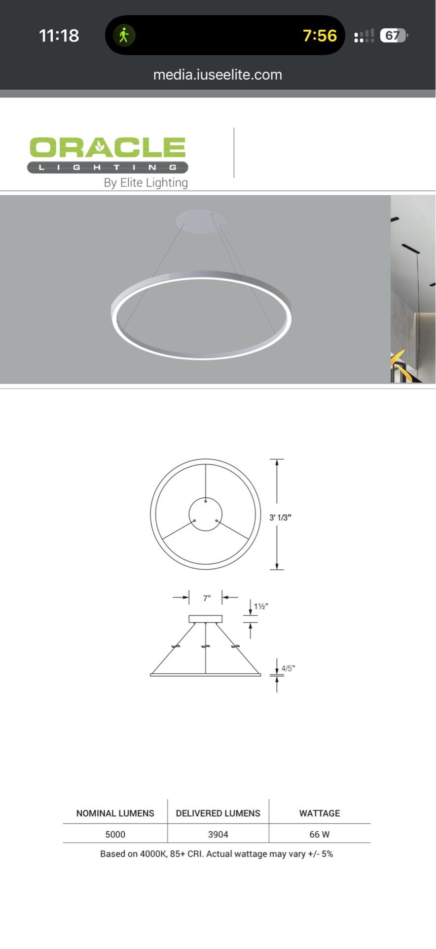LED ROUND PENDANT LIGHT
