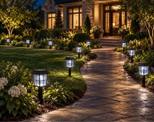 Solar Pathway Lights, 4 Pack