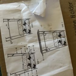 New Metal Butterfly Magazine Rack