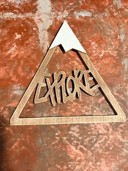 Wood “explore” wall art