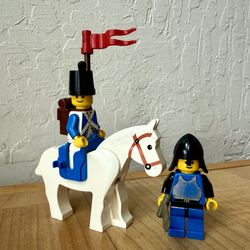 Vintage LEGO Minifigures - Imperial Soldier, Horse & Castle Knight Minifigs