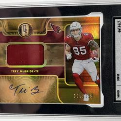 Trey McBride RC Panini Gold Auto