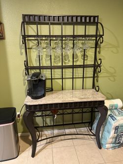 Baker’s Rack with Stone Countertop