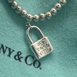 Authentic Tiffany & Co. Sterling Silver Charm Bracelet 