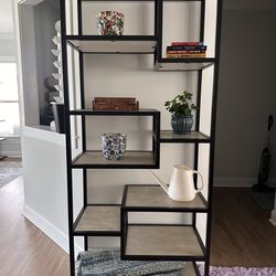 Brand New Industrial Geometric Bookcase - Fully Assembled!