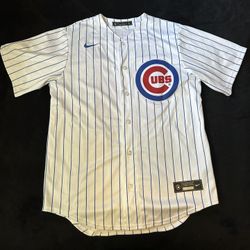 -Men's Garnett #18 Chicago Cubs Nike White Home Team Jersey -Size Large 