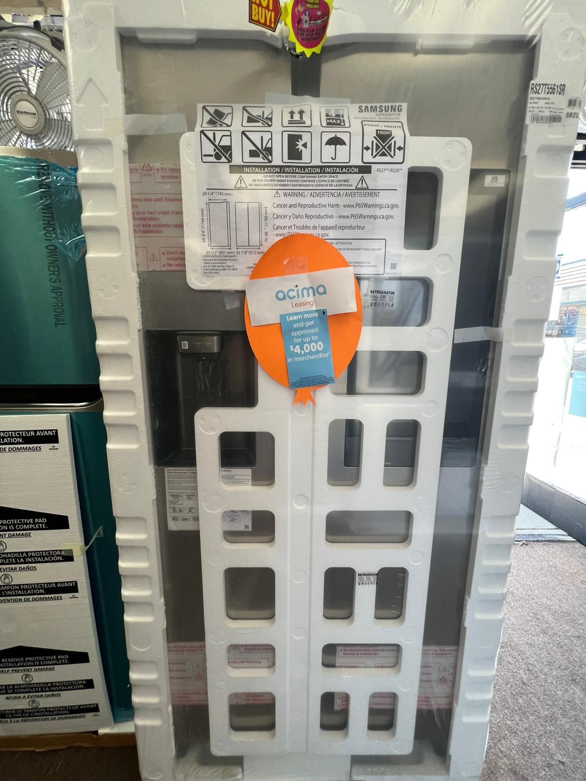NEW REFRIGERATOR PAYMENTS AVAILABLE