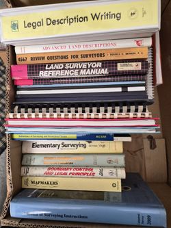 Box Of Surveying Books/ Manuals