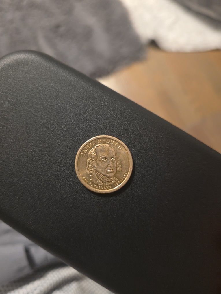 2007James Madison 1 Dollar Coin