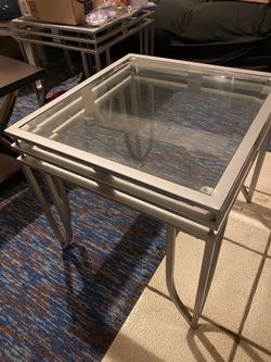 Glass top side table(s)
