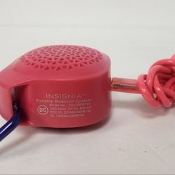INSIGNIA Portable Bluetooth Speaker Model NS-CSPBT03 with USB Cord, Pink