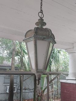 Antique copper lamp light