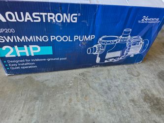 Aqua strong pool pump 2HP