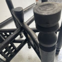 Foldable Plant And Tray Stand / Carved Table Stand / Tray Holder  Hand Made From The Middle East 