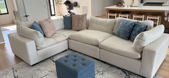 Beautiful White Sectional